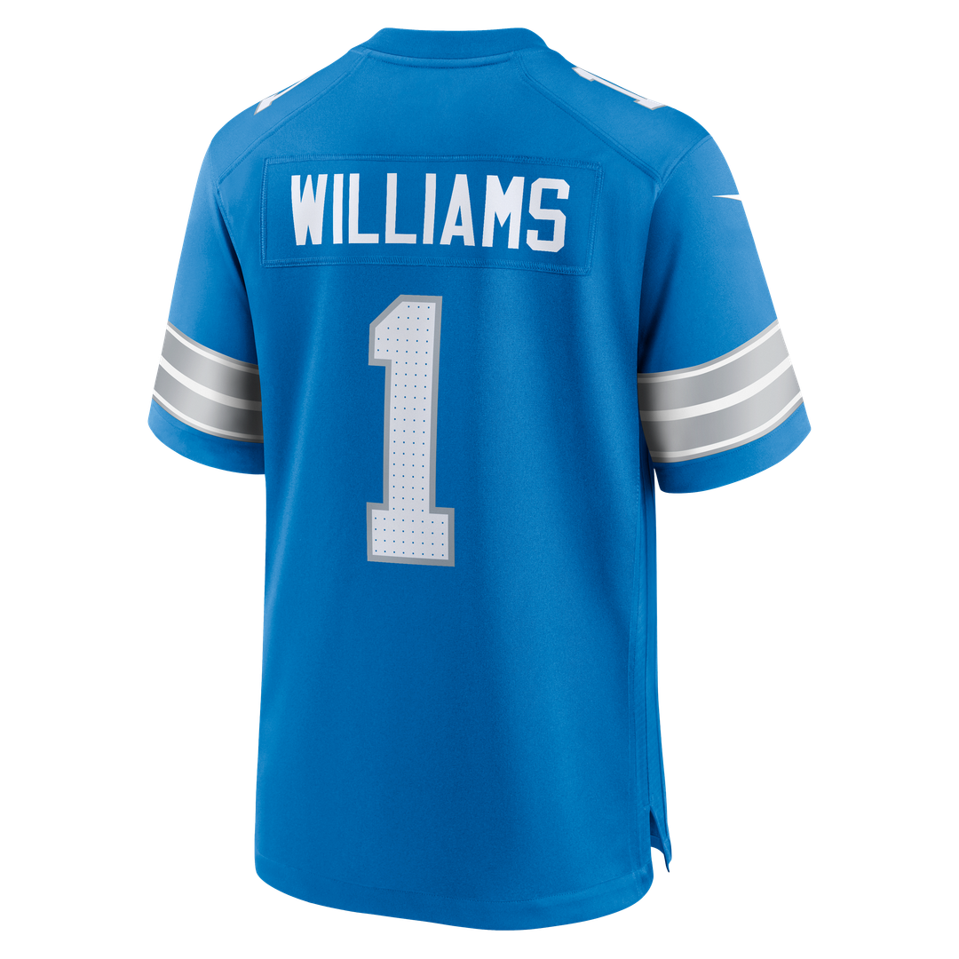 Detroit Lions Jameson Williams Blue Game Player Jersey