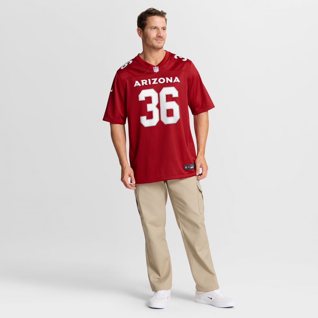 Arizona Cardinals Kitan Crawford Cardinal Team Game Jersey