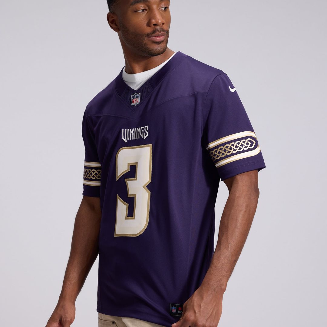 Minnesota Vikings Jordan Addison Purple 2026 Rivalries Collection Stitched Limited Jersey