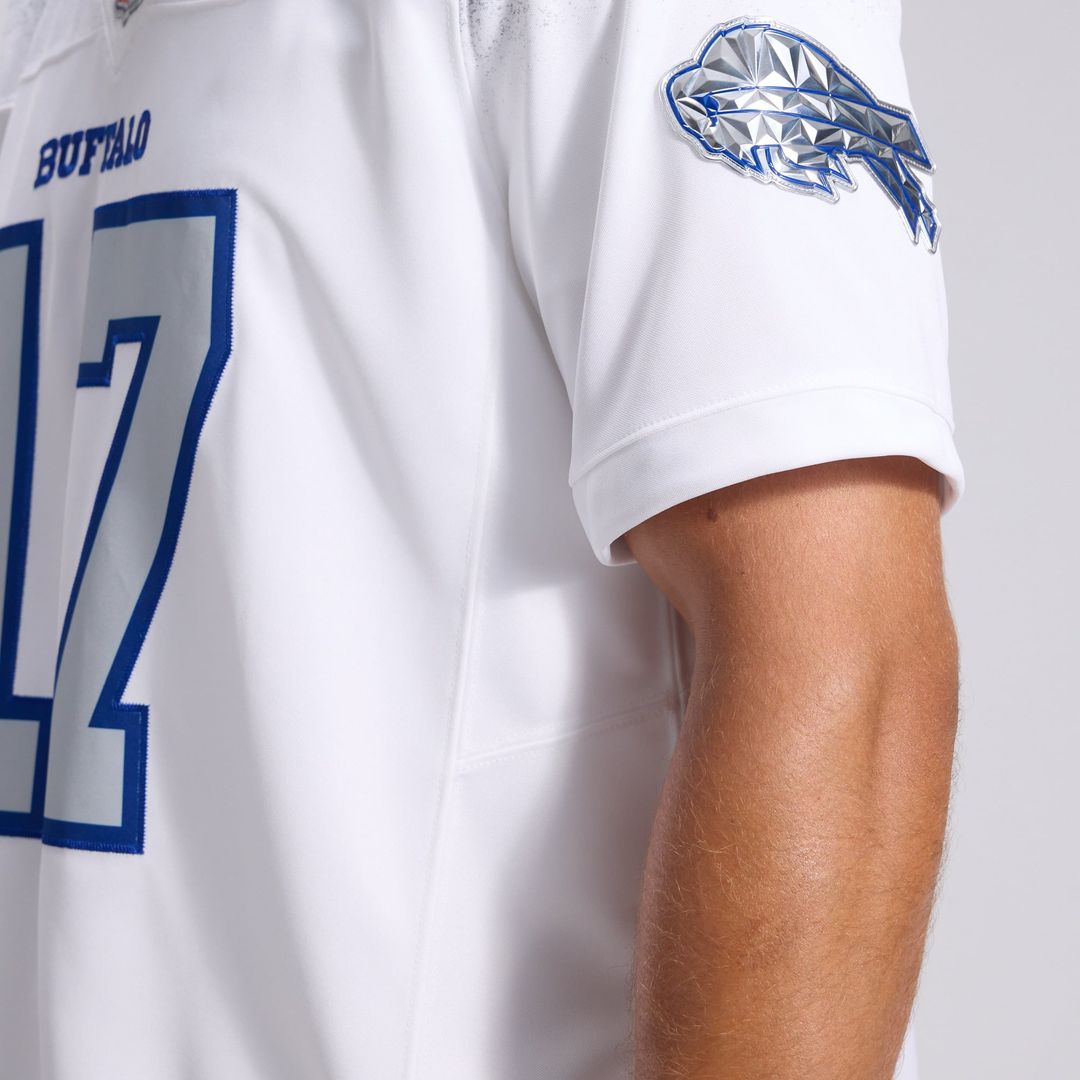 Buffalo Bills Josh Allen White Rivalries Collection Stitched Limited Jersey