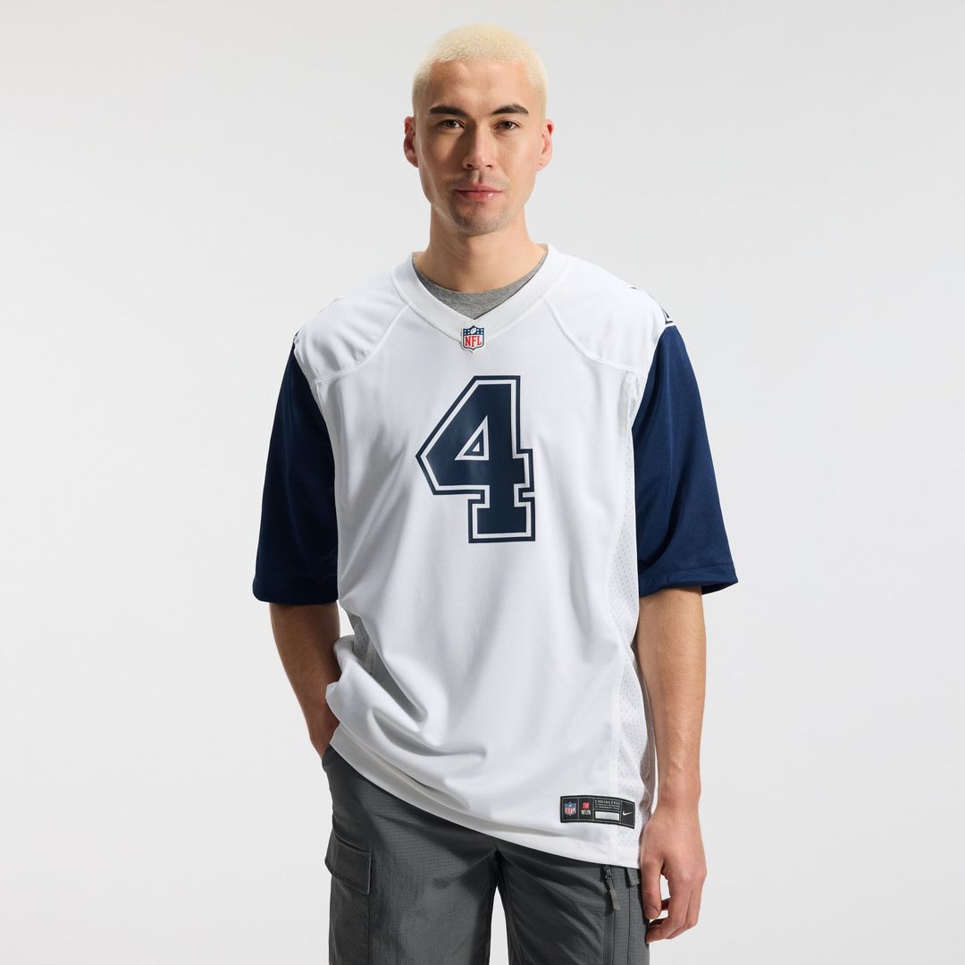 Dallas Cowboys Dak Prescott White Alternate Game Team Jersey