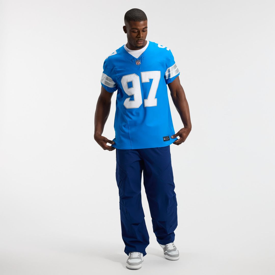 Detroit Lions Aidan Hutchinson Blue Alternate Vapor F.U.S.E. Elite Jersey