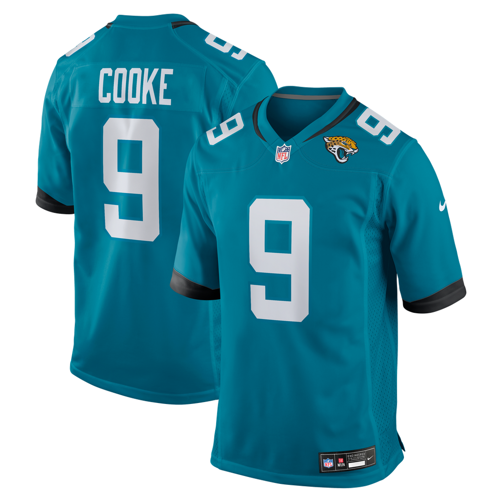 Jacksonville Jaguars Logan Cooke Teal Game Jersey