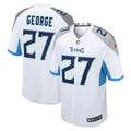 Tennessee Titans Eddie George White Retired Player Game Jersey