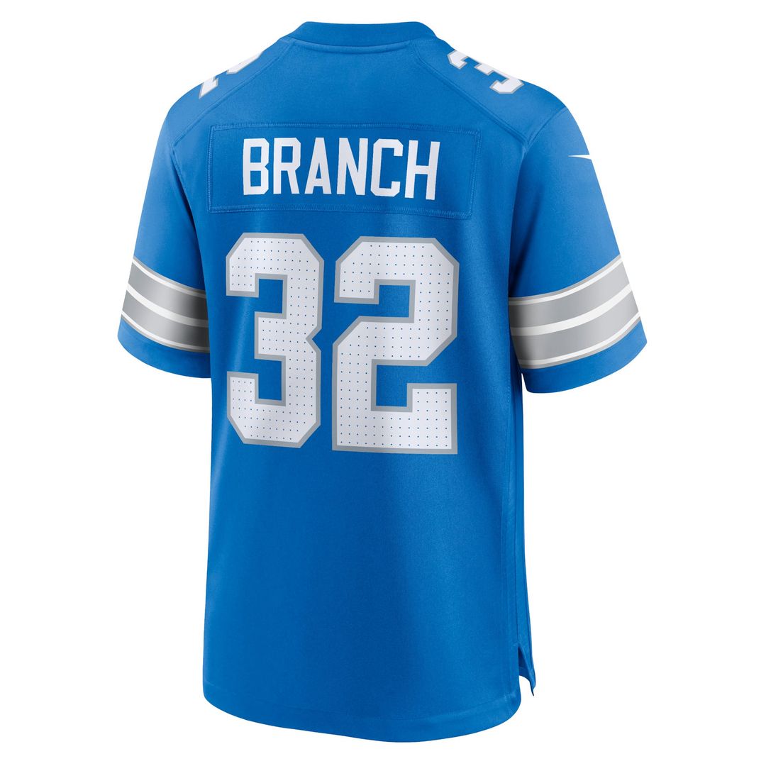 Detroit Lions Brian Branch Black Alternate Game Jersey