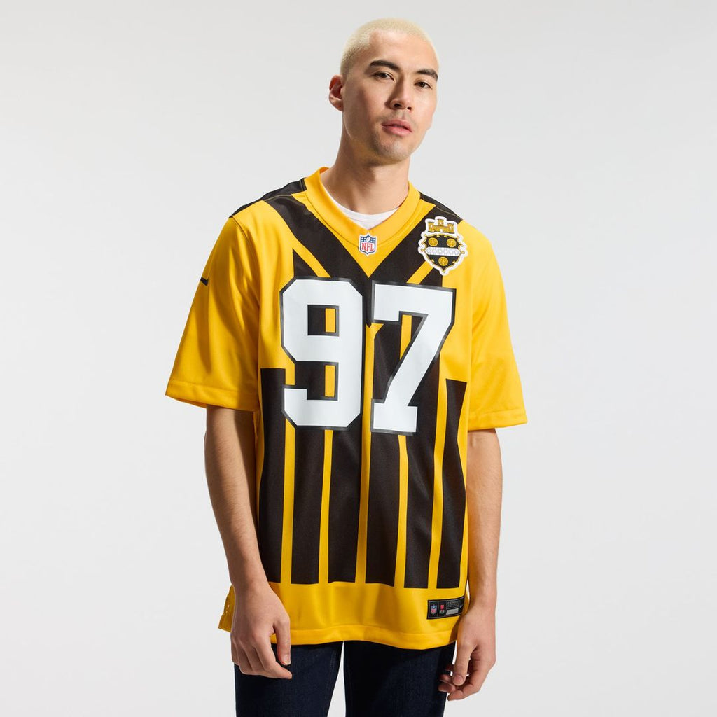 Pittsburgh Steelers Cameron Heyward Gold Alternate 1933 Throwback Game Jersey