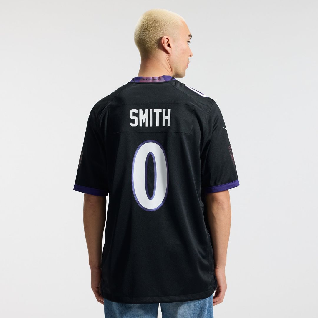 Baltimore Ravens Roquan Smith Black Alternate Game Jersey