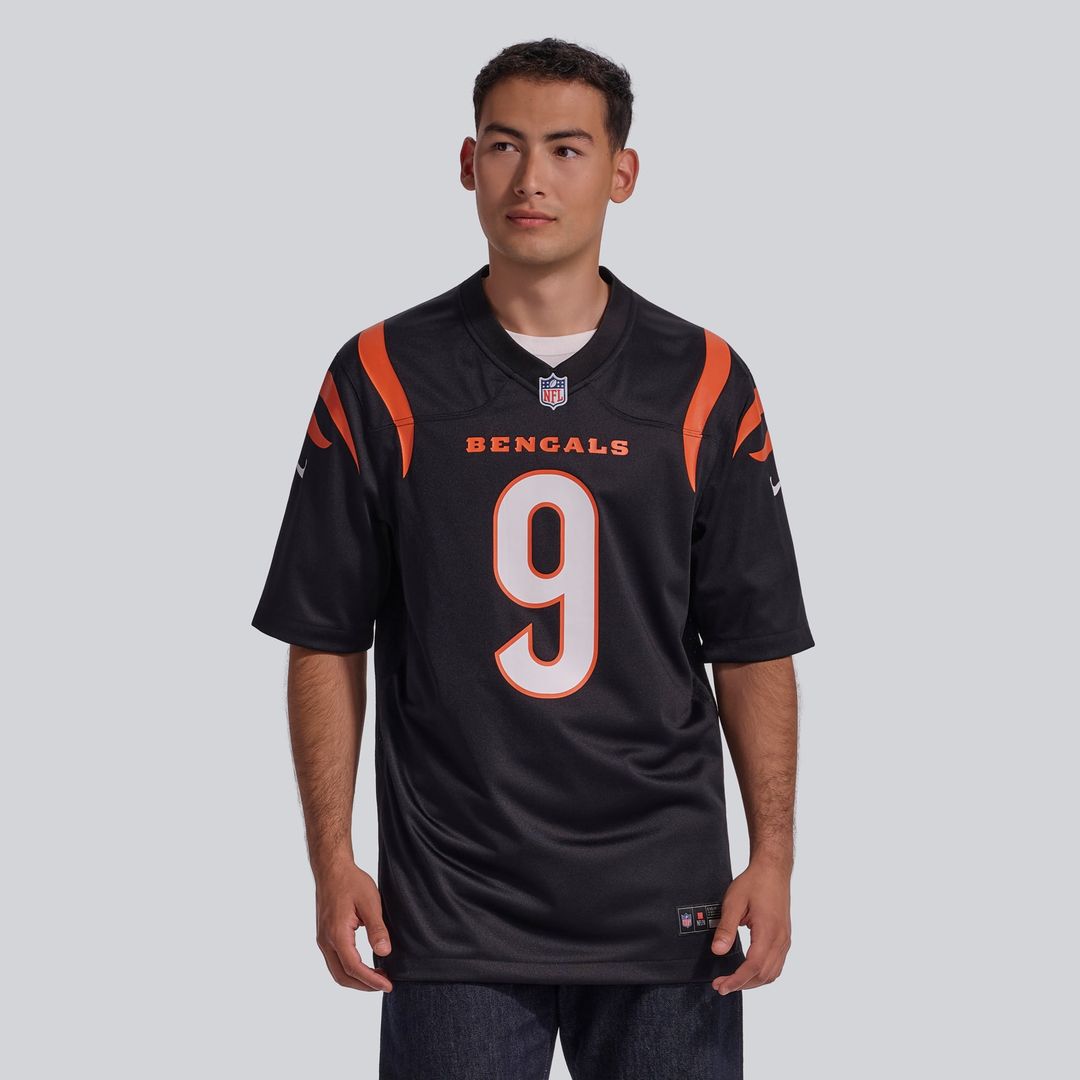 Cincinnati Bengals Joe Burrow Orange Alternate Game Jersey