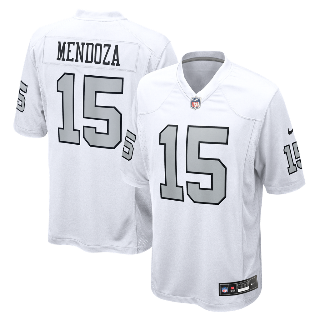 Las Vegas Raiders Fernando Mendoza White Alternate Game Player Jersey