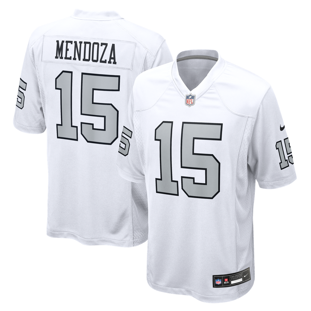 Las Vegas Raiders Fernando Mendoza White Alternate Game Player Jersey