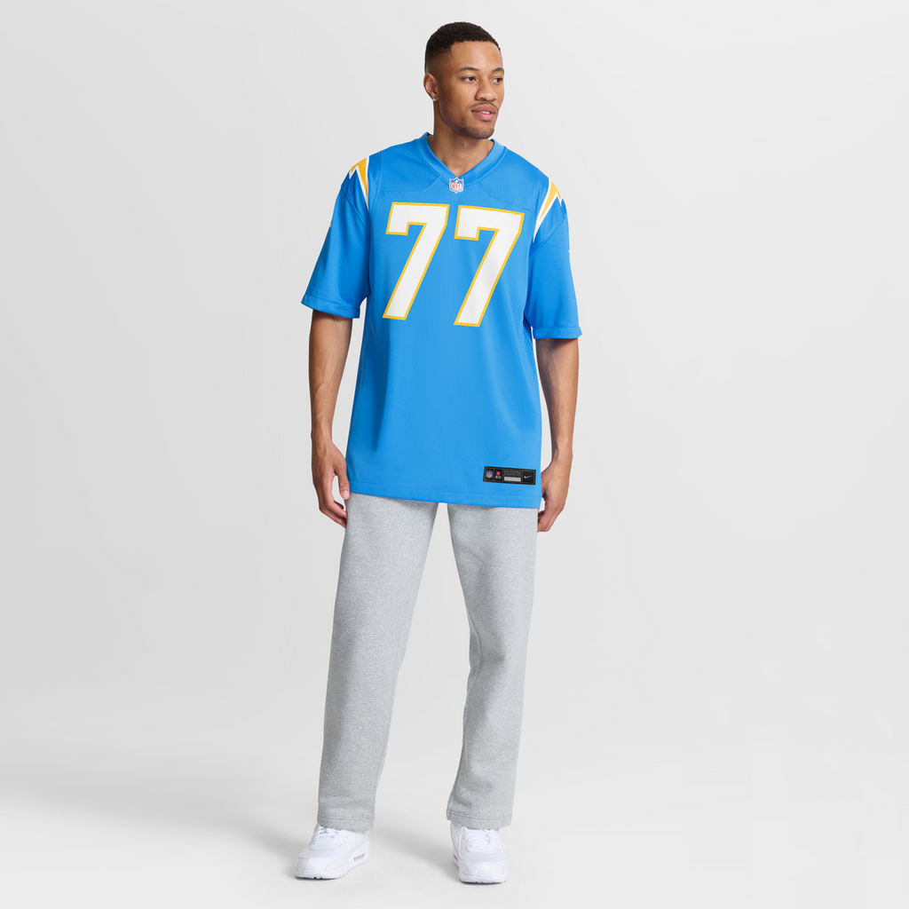 Los Angeles Chargers Travis Burke Powder Blue Team Game Jersey