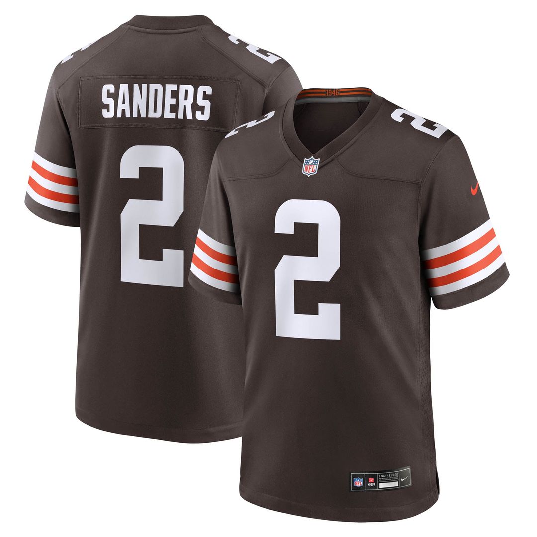 Cleveland Browns Shedeur Sanders Brown Game Jersey