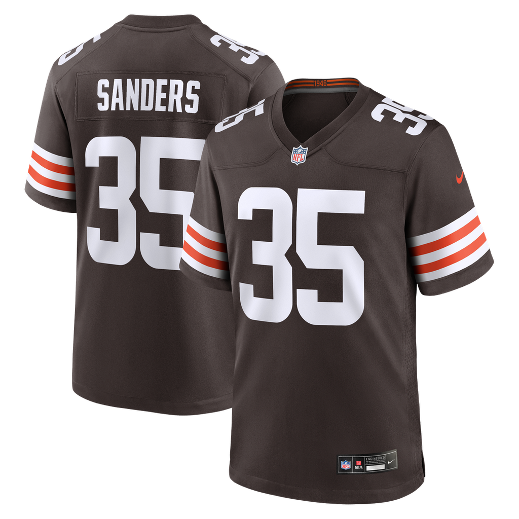 Cleveland Browns Raheim Sanders Brown Team Game Jersey