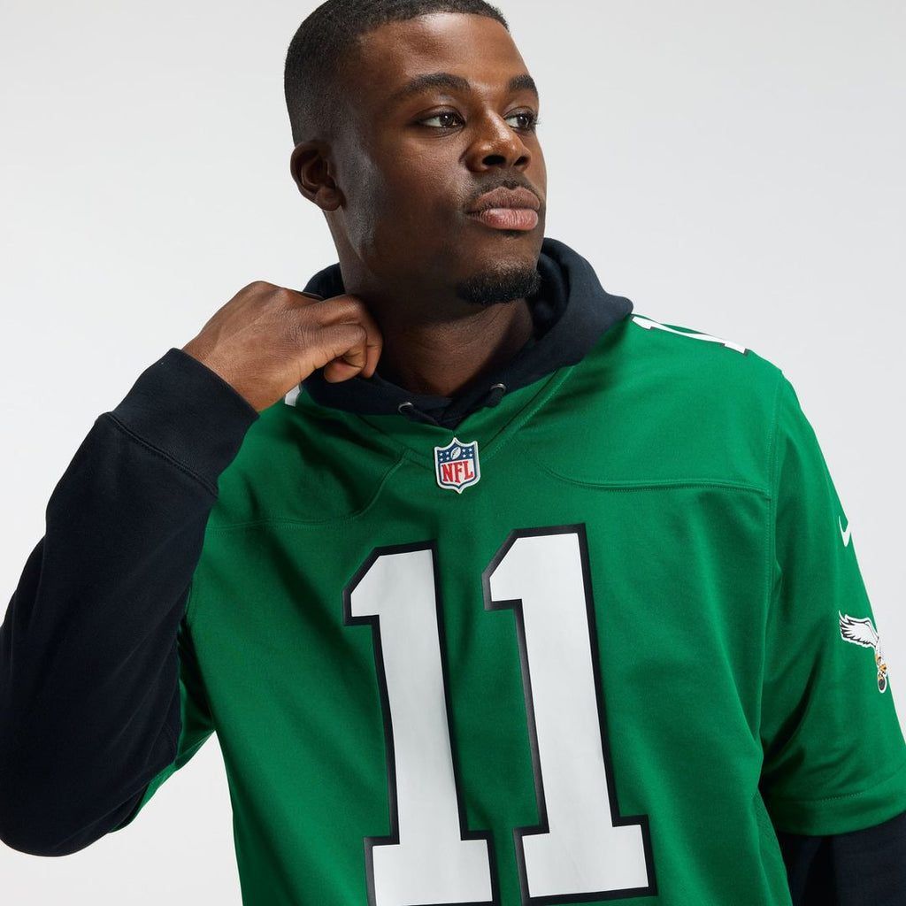 Philadelphia Eagles A.J. Brown Midnight Green Team Game Jersey