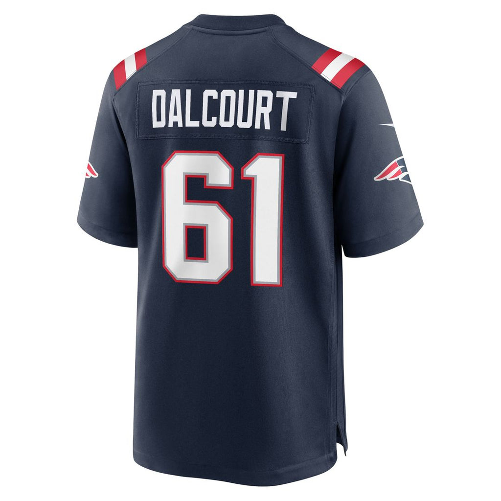 New England Patriots Darrian Dalcourt Navy Team Game Jersey