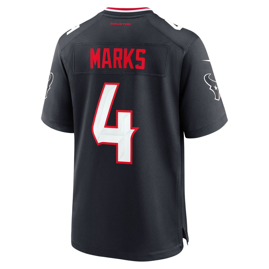Houston Texans Woody Marks Navy Team Game Jersey