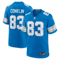 Detroit Lions Tyler Conklin Blue Team Game Jersey