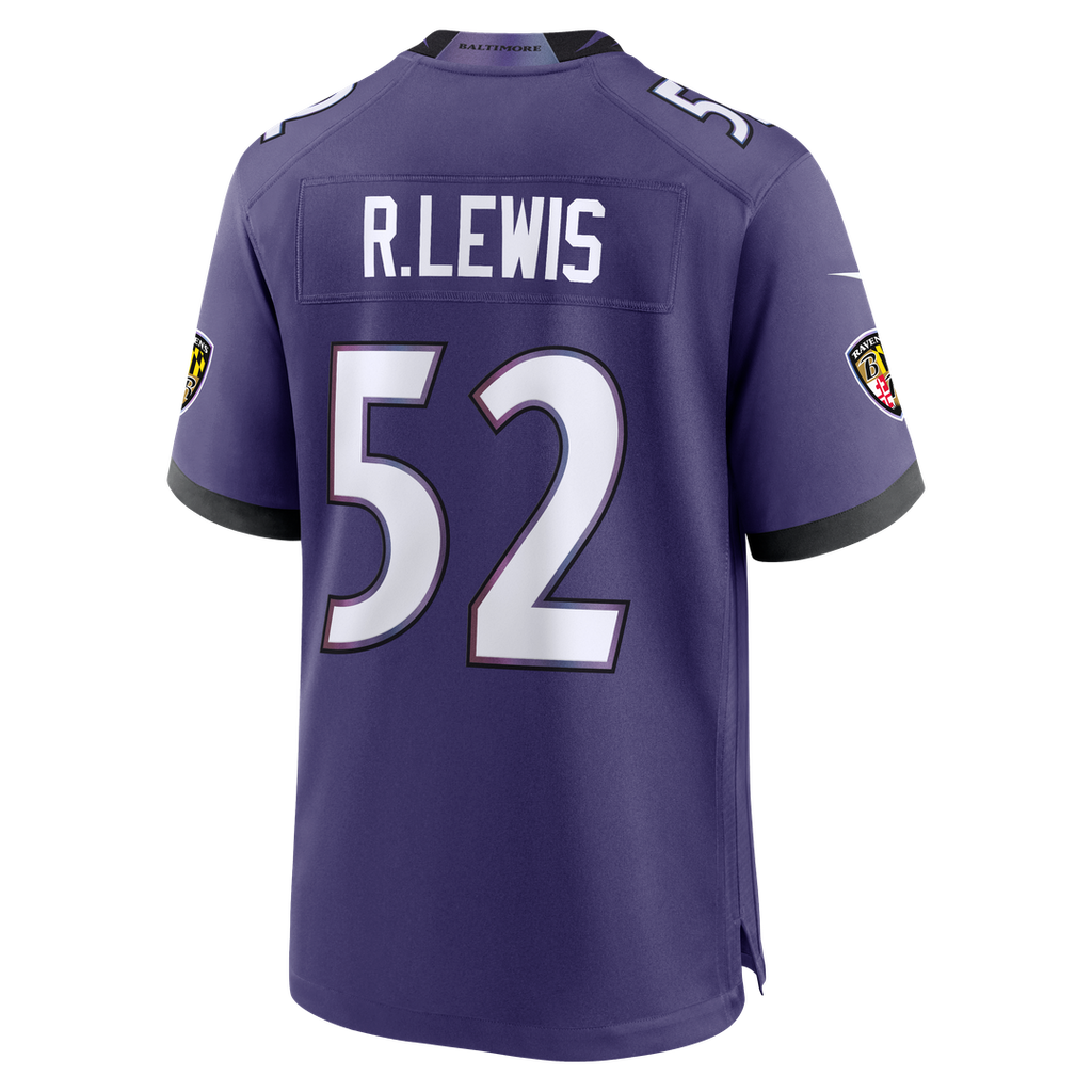Baltimore Ravens Ray Lewis Purple Team Retired Player Game Jersey