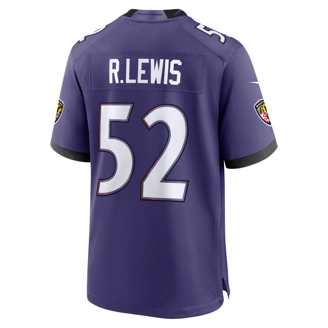 Baltimore Ravens Ray Lewis Purple Team Retired Player Game Jersey