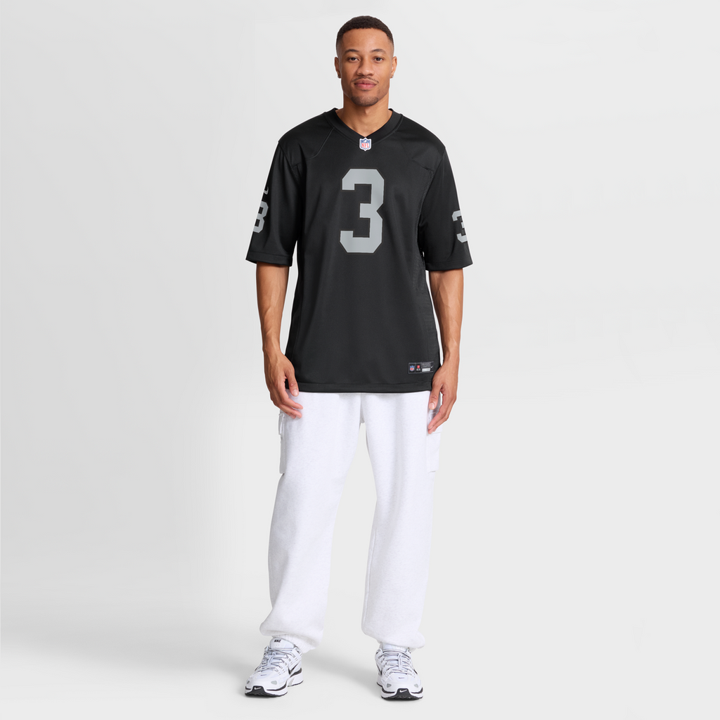 Las Vegas Raiders Taron Johnson Black Team Game Jersey