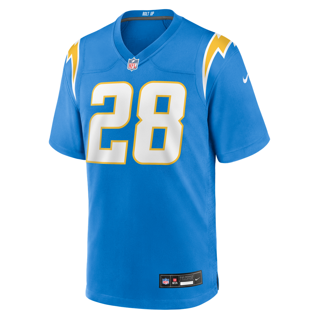 Los Angeles Chargers Isaiah Spiller Powder Blue Game Jersey