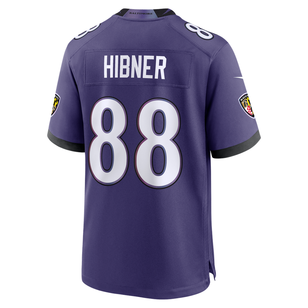 Baltimore Ravens Matthew Hibner Purple Team Game Jersey