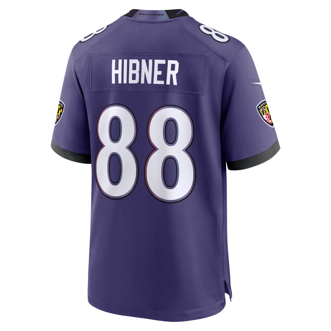 Baltimore Ravens Matthew Hibner Purple Team Game Jersey