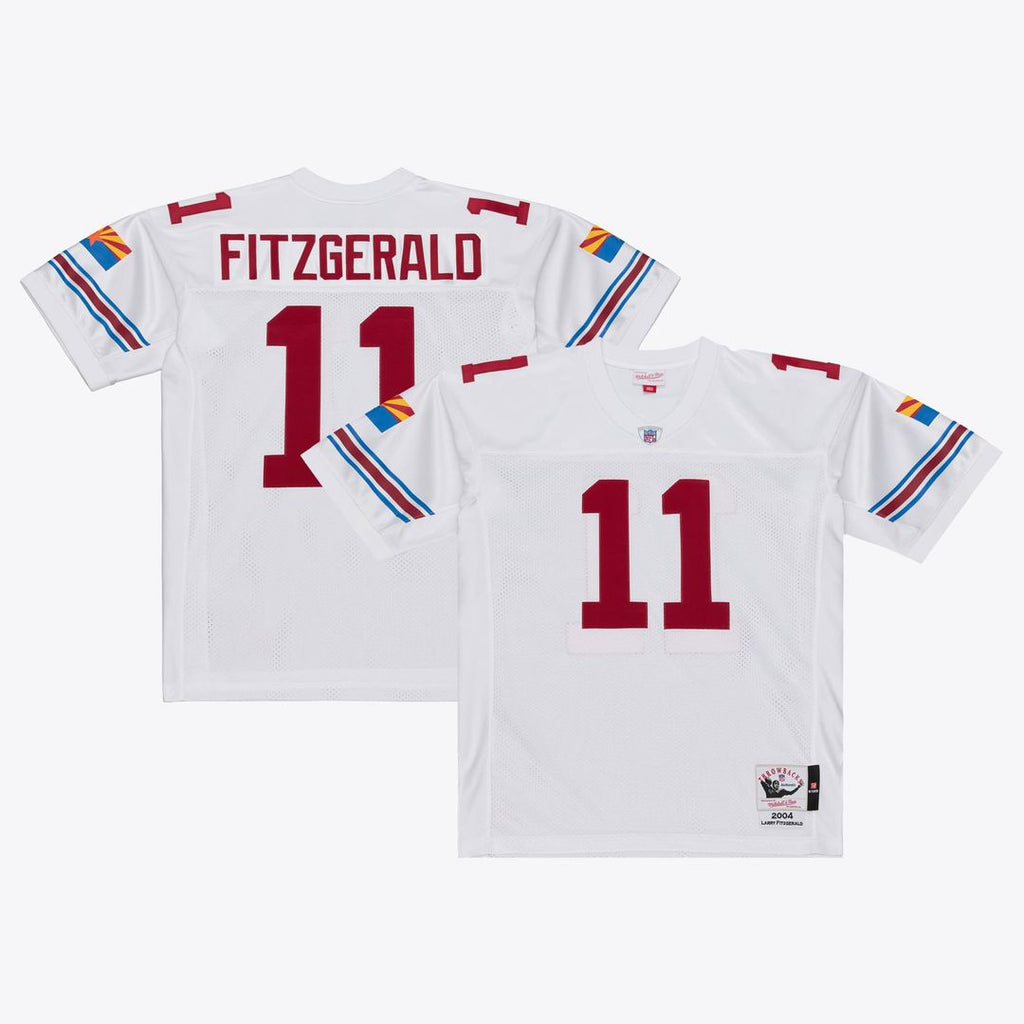 Arizona Cardinals Larry Fitzgerald Mitchell & Ness White Big & Tall 2004 Legacy Retired Player Jersey