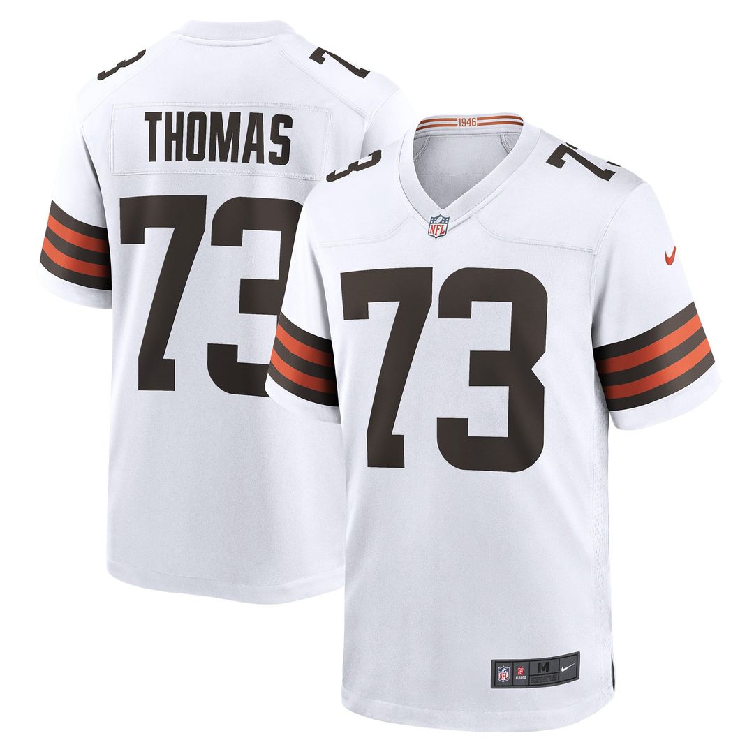 Cleveland Browns Joe Thomas Brown Retired Game Player Jersey