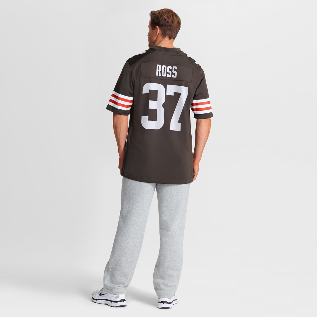 Cleveland Browns D'Angelo Ross Brown Team Game Jersey