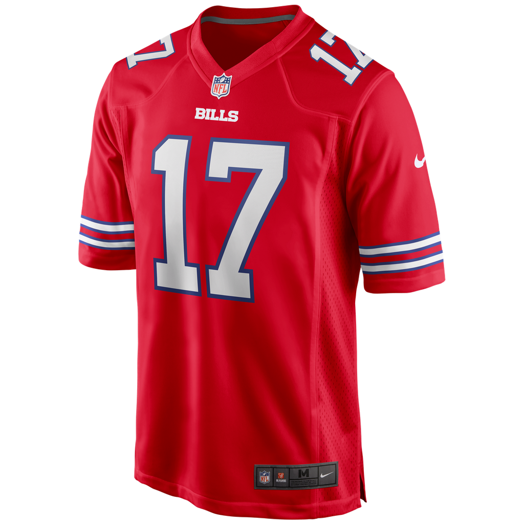 Buffalo Bills Josh Allen Red Alternate Game Jersey