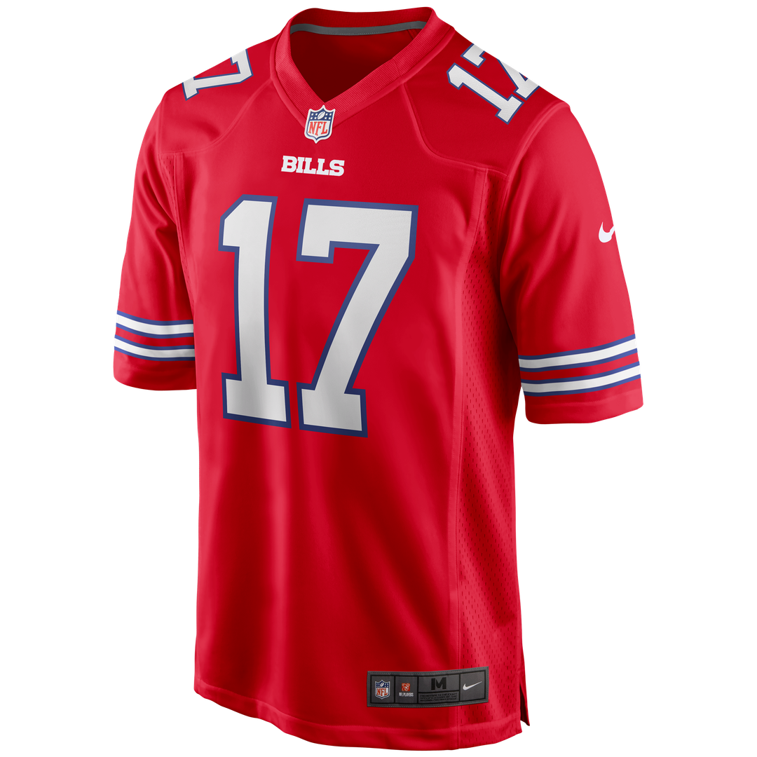Buffalo Bills Josh Allen Red Alternate Game Jersey