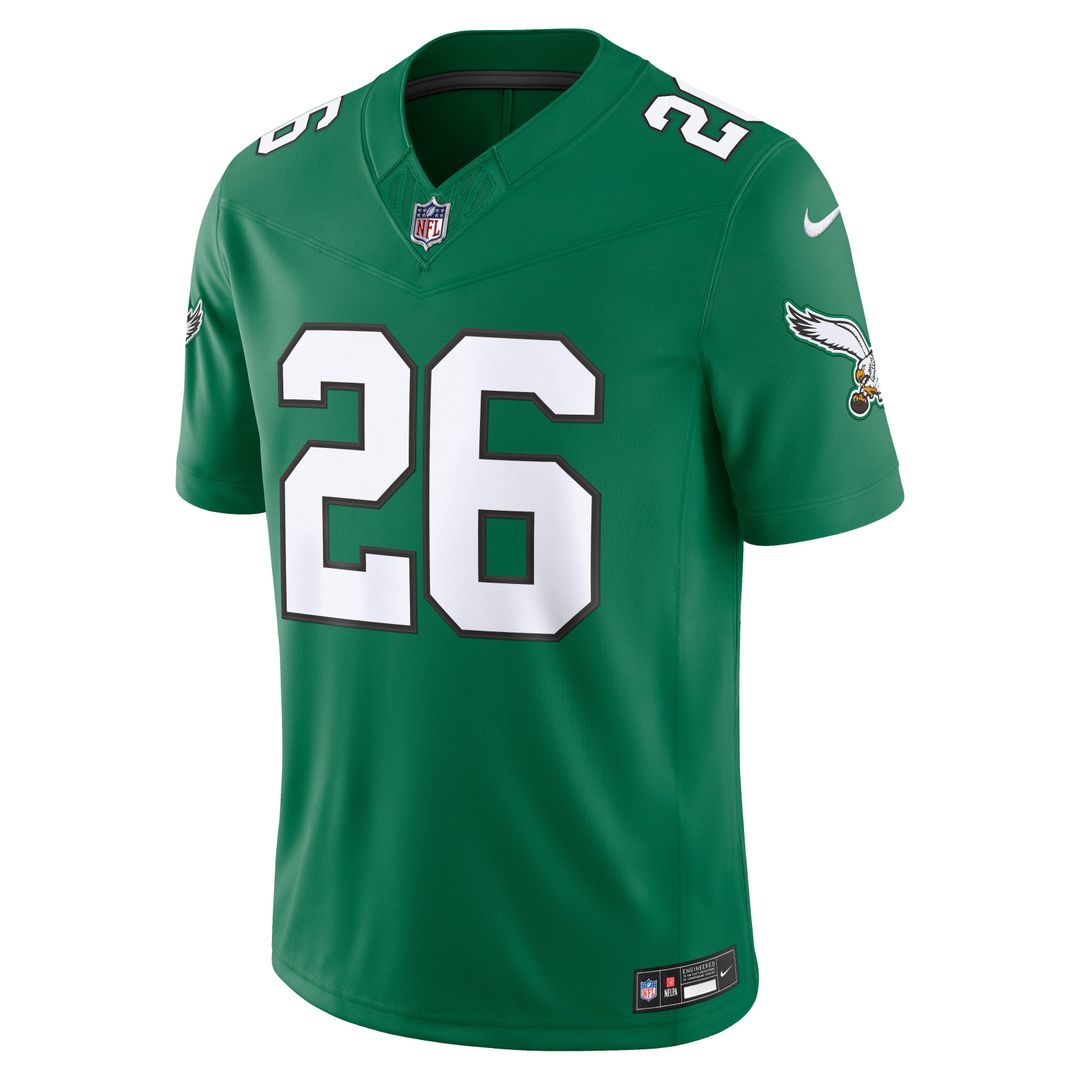 Philadelphia Eagles Saquon Barkley Black Alternate Vapor F.U.S.E. Stitched Limited Jersey