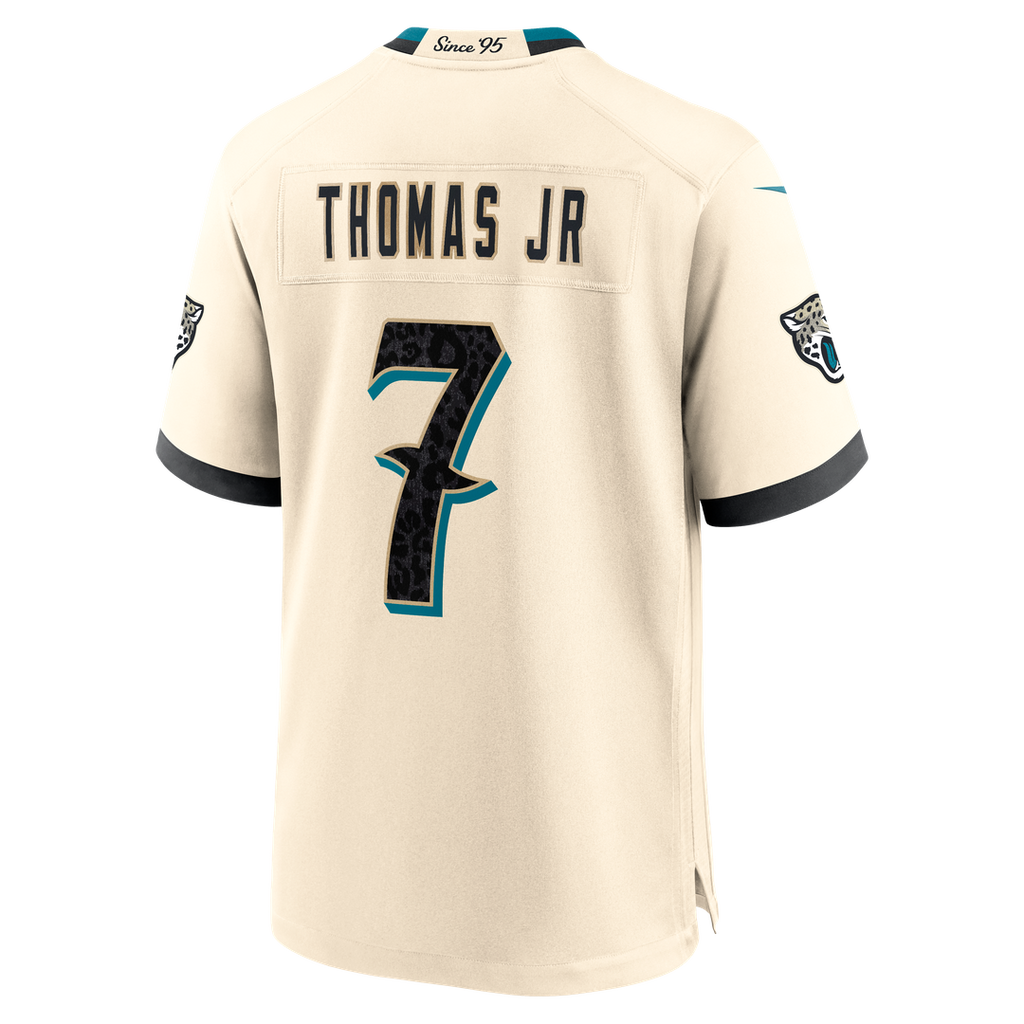 Jacksonville Jaguars Brian Thomas Jr. Natural 2026 Rivalries Collection Game Jersey