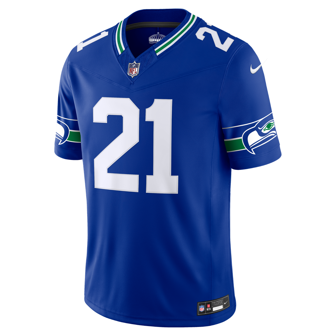 Seattle Seahawks Devon Witherspoon College Navy Team Vapor F.U.S.E. Stitched Limited Jersey