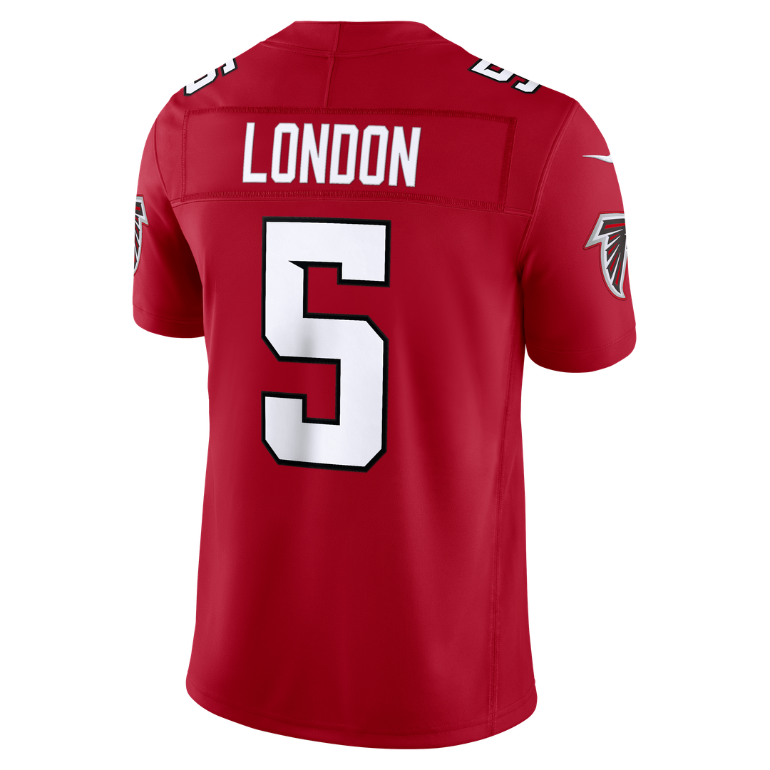 Atlanta Falcons Drake London Red Team Vapor F.U.S.E. Stitched Limited Jersey