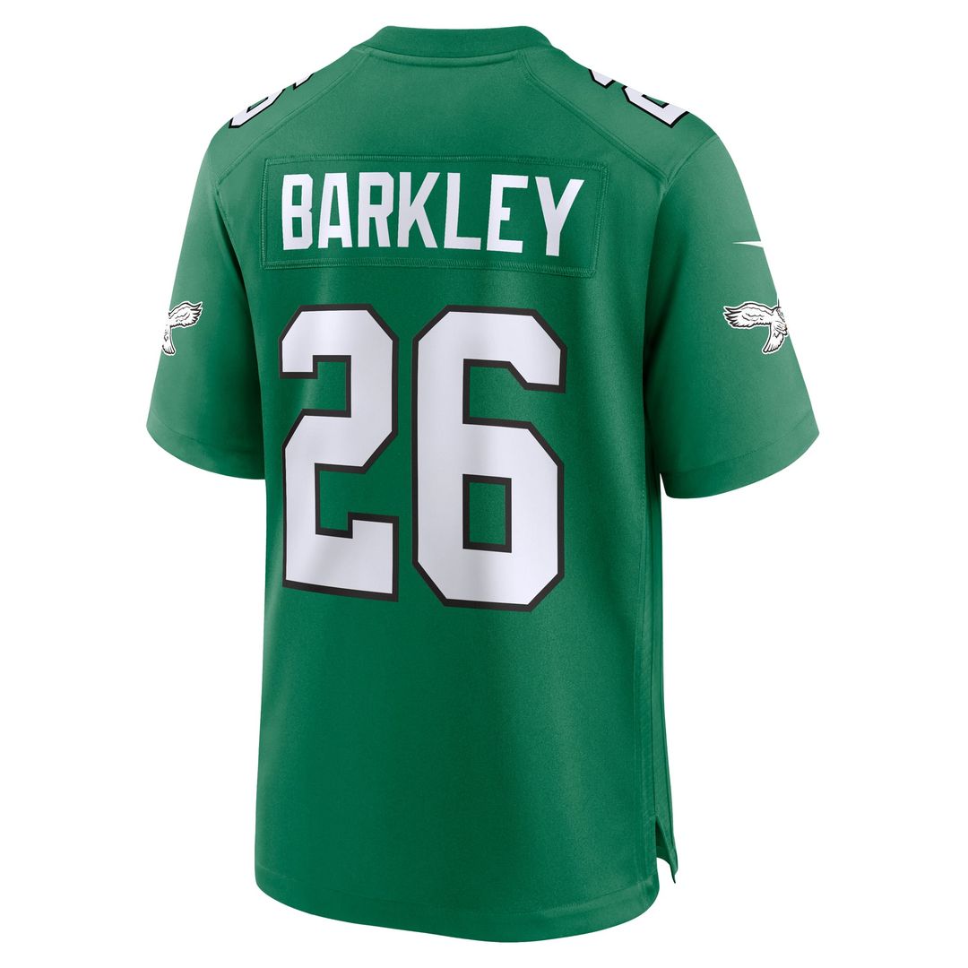 Philadelphia Eagles Saquon Barkley Midnight Green Team Game Jersey