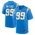 Los Angeles Chargers Scott Matlock Powder Blue Team Game Jersey