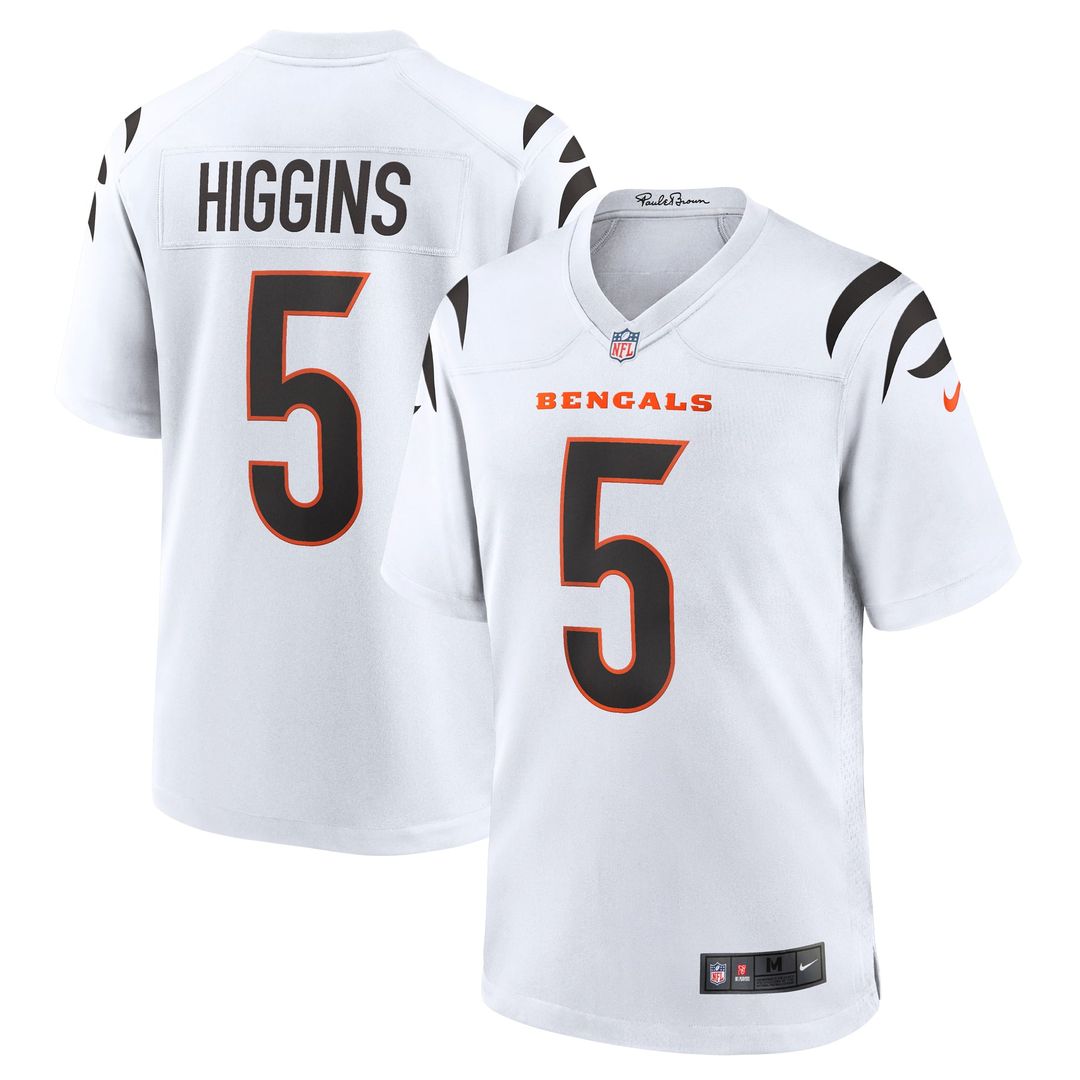 Cincinnati Bengals Tee Higgins Black Game Player Jersey