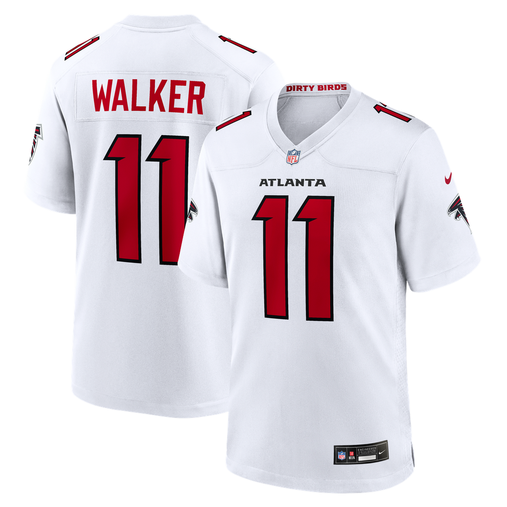 Atlanta Falcons Jalon Walker White Game Jersey