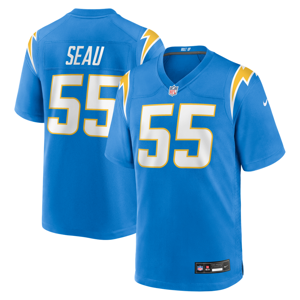 Los Angeles Chargers Junior Seau Powder Blue Game Retired Player Jersey