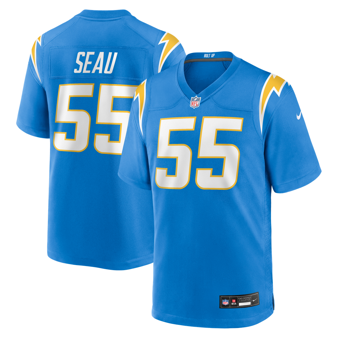 Los Angeles Chargers Junior Seau Powder Blue Game Retired Player Jersey