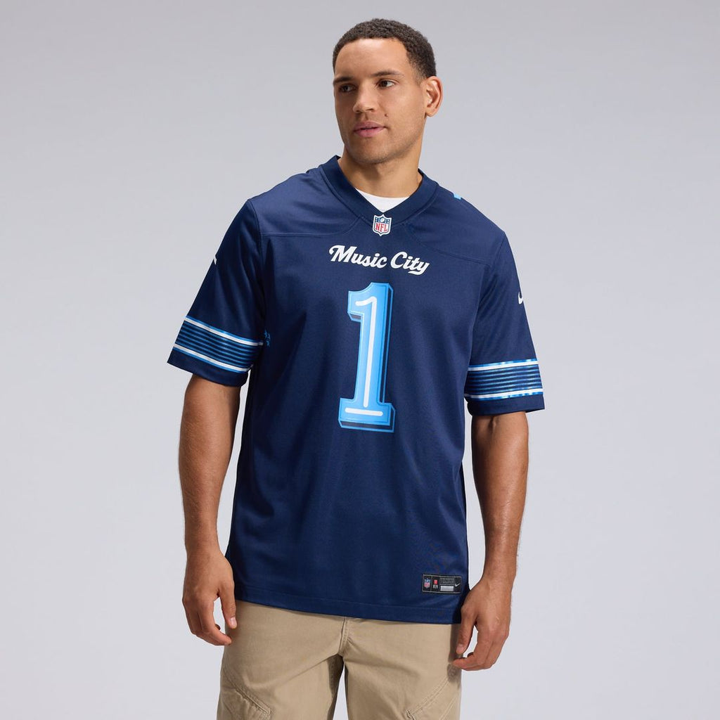 Tennessee Titans Cameron Ward Navy 2026 Rivalries Collection Game Jersey