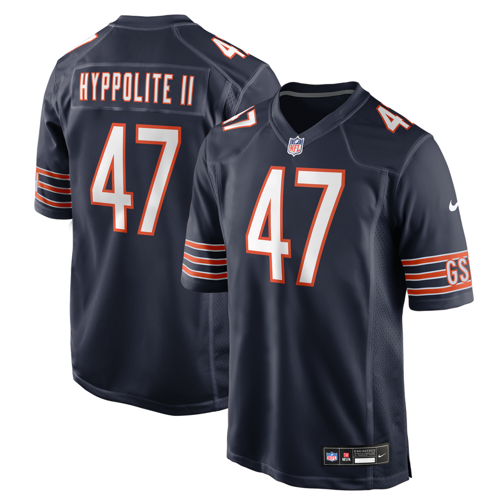 Chicago Bears Ruben Hyppolite II Navy Team Game Jersey