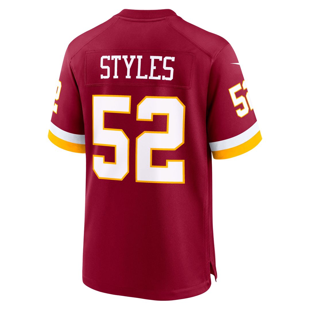 Washington Commanders Sonny Styles Black Game Player Jersey