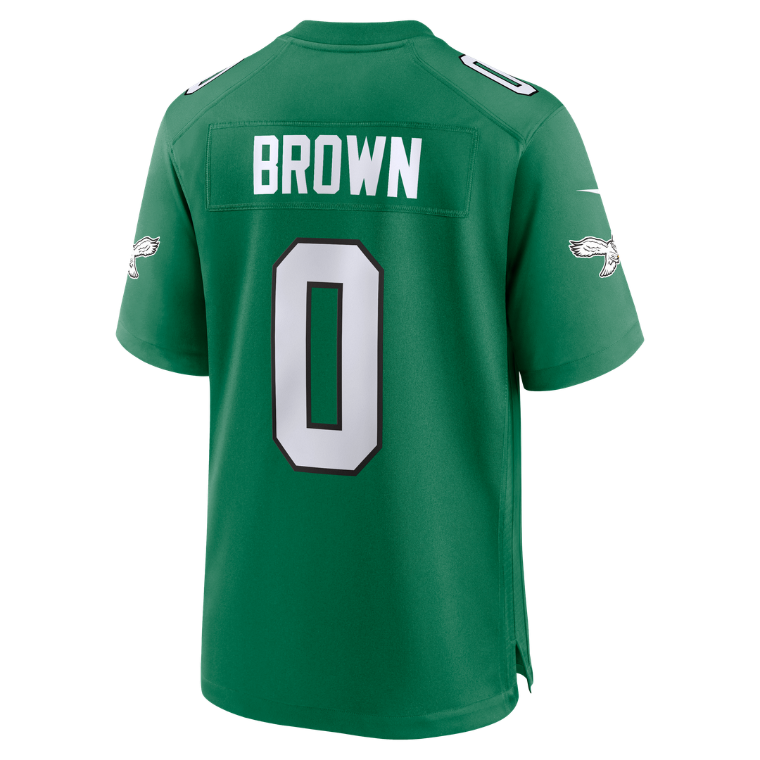 Philadelphia Eagles Marquise Brown Midnight Green Team Game Jersey