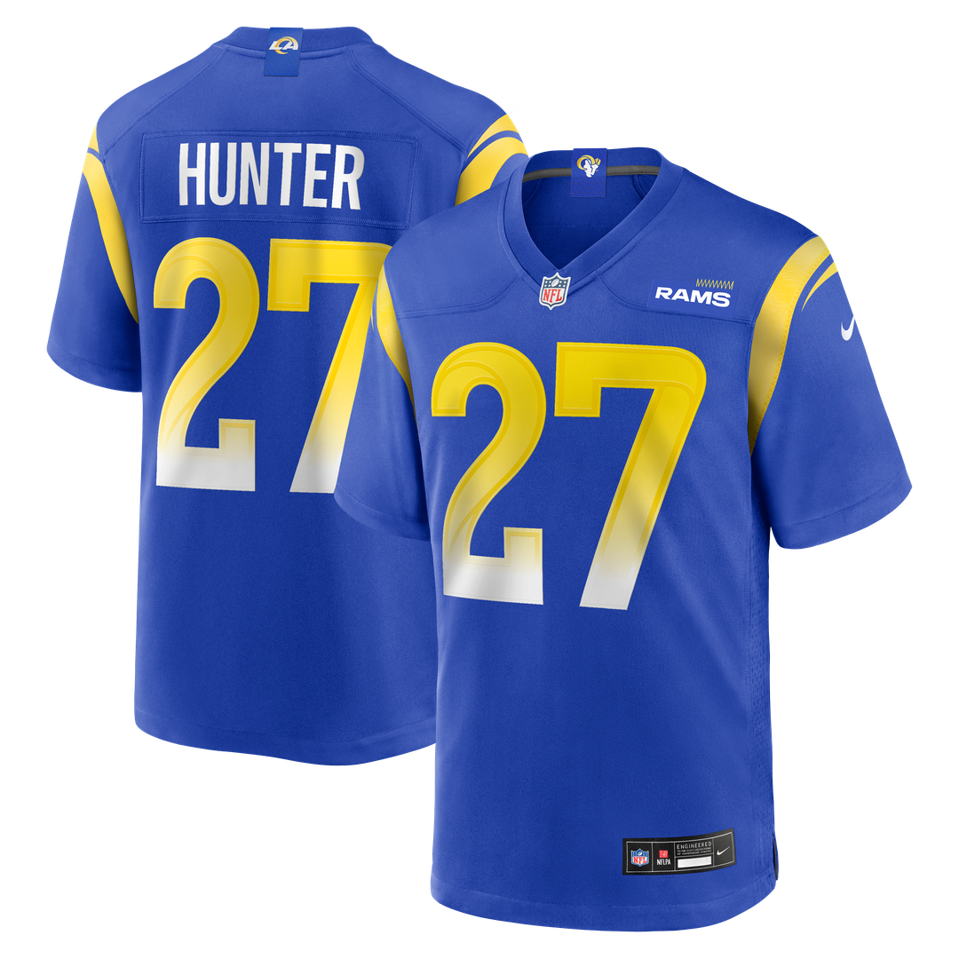 Los Angeles Rams Jarquez Hunter Royal Team Game Jersey
