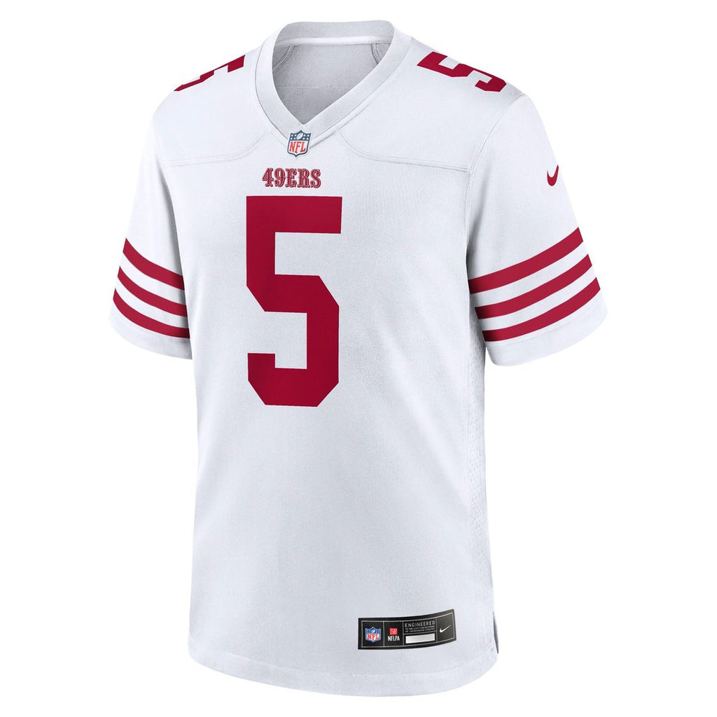 San Francisco 49ers Mike Evans Men's White Game Jersey