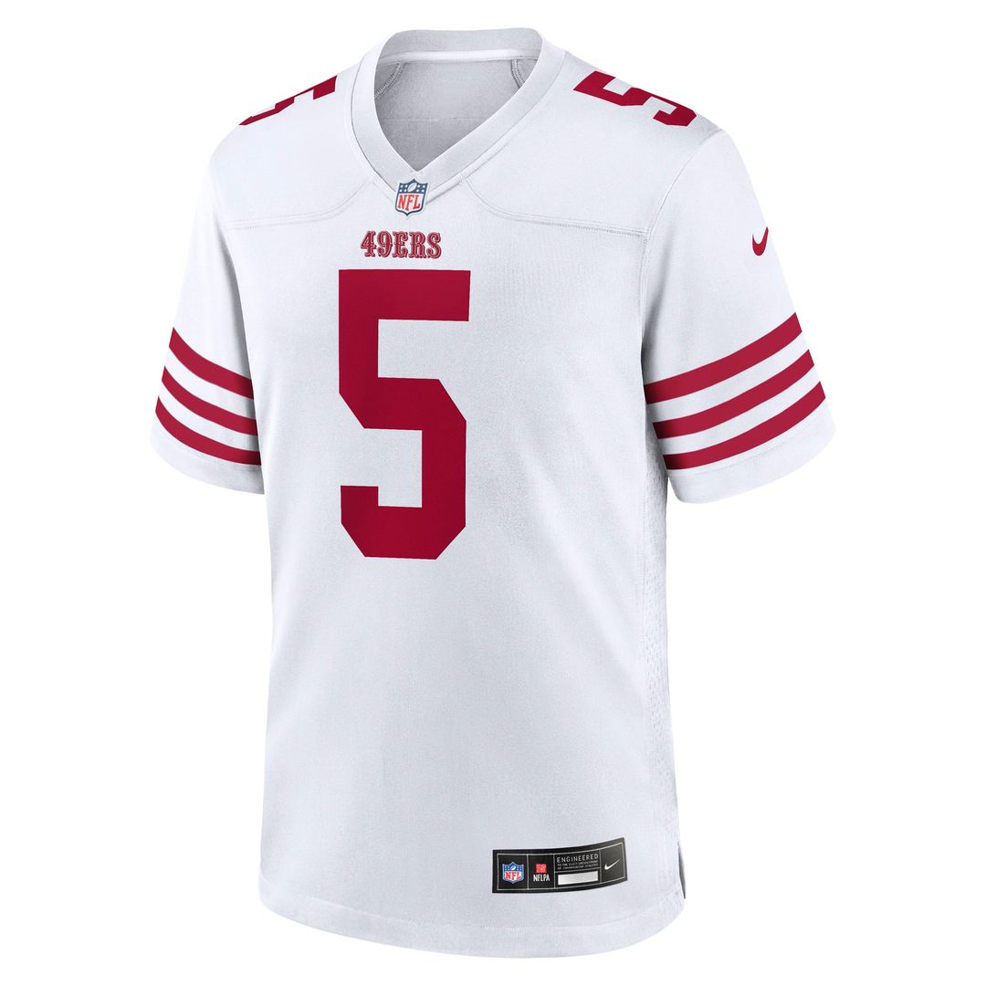 San Francisco 49ers Mike Evans Men's White Game Jersey