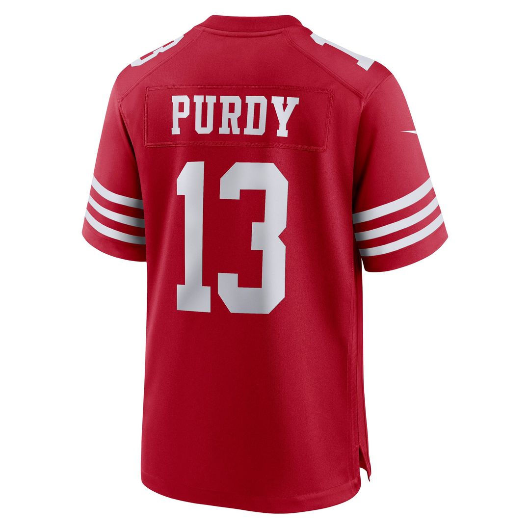 San Francisco 49ers Brock Purdy White Game Player Jersey